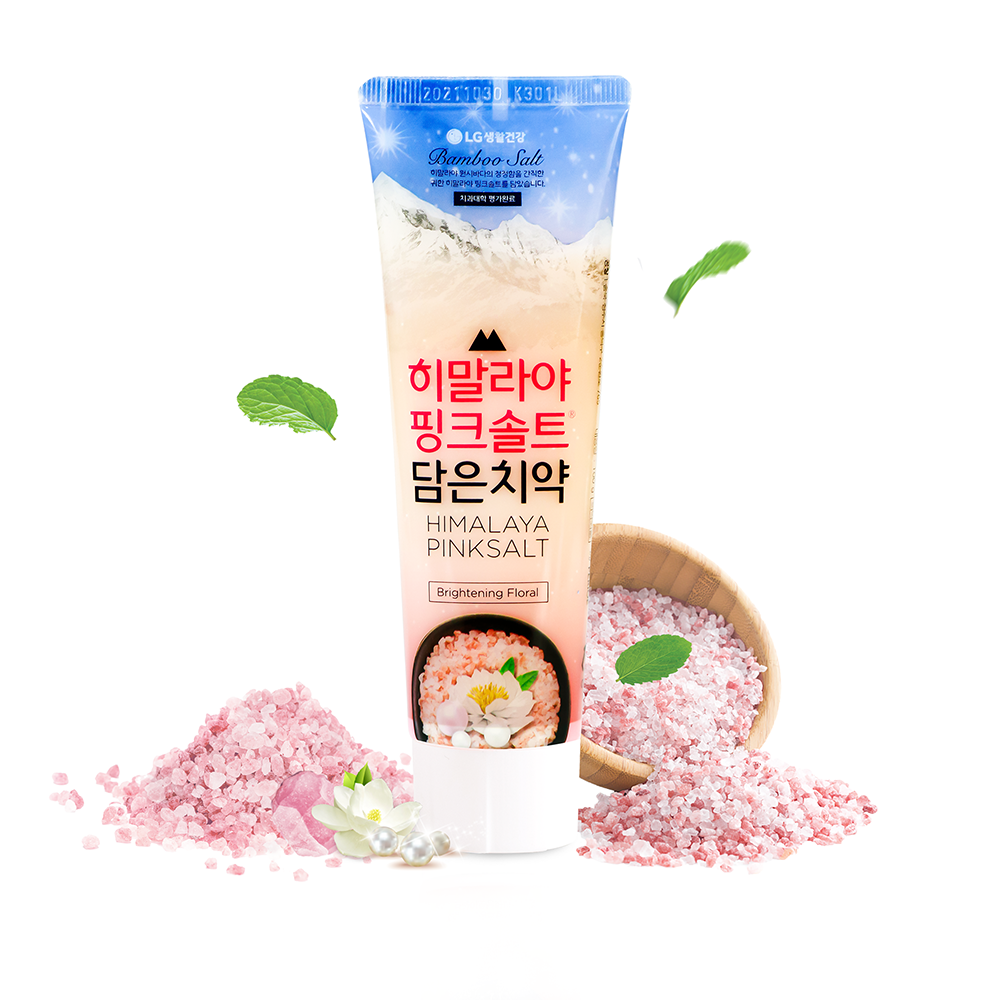 Kem đánh răng Bamboo Salt Himalaya Pink Salt Brightening Floral Mint 100g